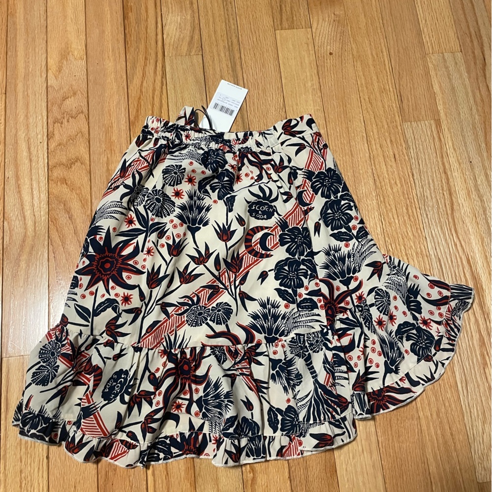 NWT Scotch & Soda Multicolored Floral Skirt Size 4